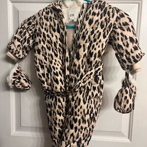 River Island Leopard Print Infant Snowsuit